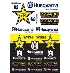 Planche d'Autocollants FACTORY EFFEX pour Motocross