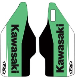FACTORY EFFEX lower fork guard stickers for KAWASAKI KX 125, KX 250, KX 450 from 2006 to 2008