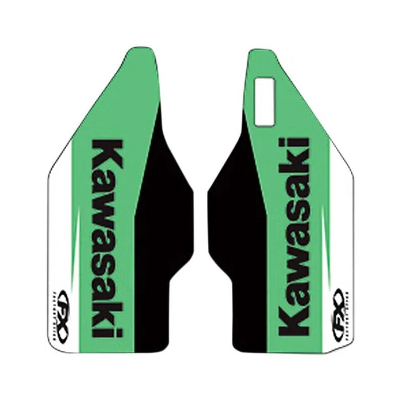 Stickers pour protège-fourche inférieur FACTORY EFFEX pour KAWASAKI KX 125, KX 250, KX 450 de 2006 à 2008 Stickers pour protège-fourche inférieur FACTORY EFFEX pour KAWASAKI KX 125, KX 250, KX 450 de 2006 à 2008