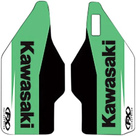 FACTORY EFFEX lower fork guard stickers for KAWASAKI KX 125, KX 250, KX 450 from 2006 to 2008