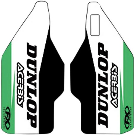 Stickers pour protège-fourche inférieur FACTORY EFFEX pour KAWASAKI KX 125, KX 250, KX 450 de 2006 à 2008