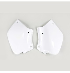 Placas de matrícula laterales UFO blancas para HONDA XR 250, 400 R de 1996 a 2004
