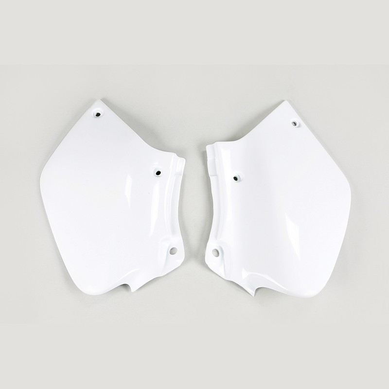 Placas de matrícula laterales UFO blancas para HONDA XR 250, 400 R de 1996 a 2004