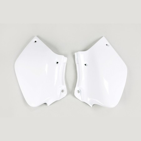Placas de matrícula laterales UFO blancas para HONDA XR 250, 400 R de 1996 a 2004