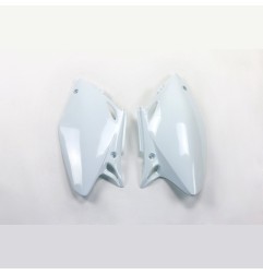 Plaques numéro latérales UFO blanc pour HONDA CRF 450 R de 2002 à 2004