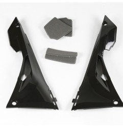 Caches boîte à air UFO blanc/noir/rouge/jaune fluo pour HONDA CRF R, RX ENDURO 250, 450 de 2017 à 2021