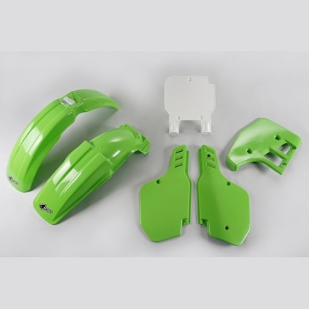 Genuine UFO complete plastic kit for KAWASAKI KX 125 from 1989