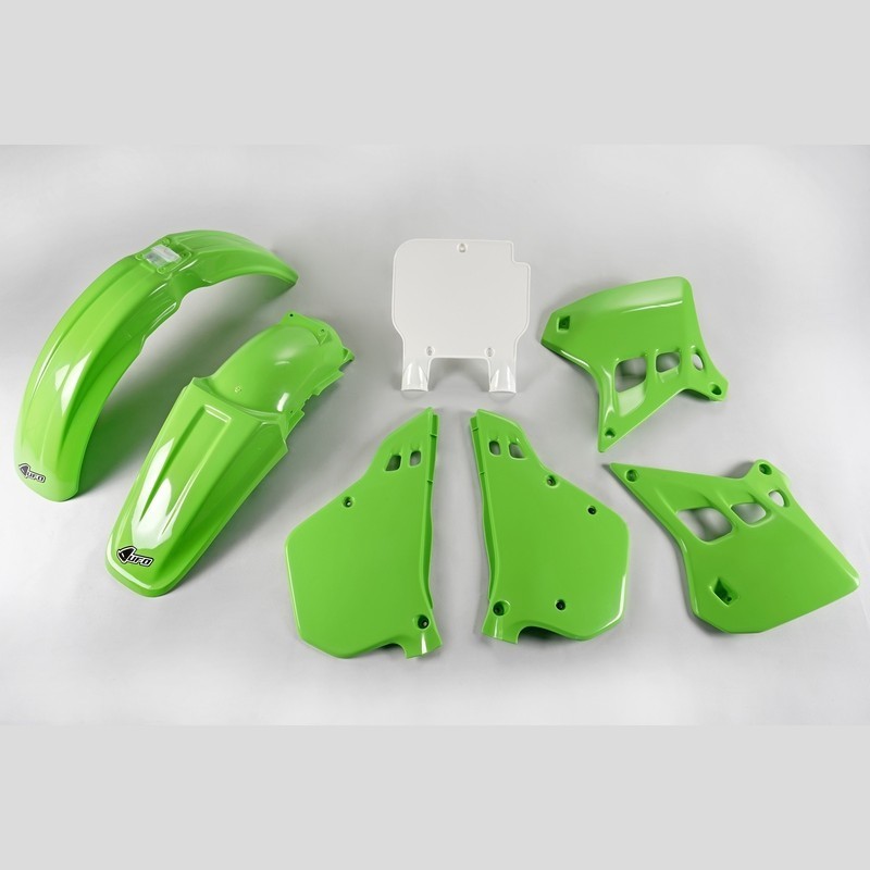 Genuine UFO complete plastic kit for KAWASAKI KX 125 from 1990 to 1991