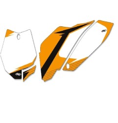 FACTORY EFFEX pre-cut graphic number plate kit for KTM SX, XC from 2007 to 2010