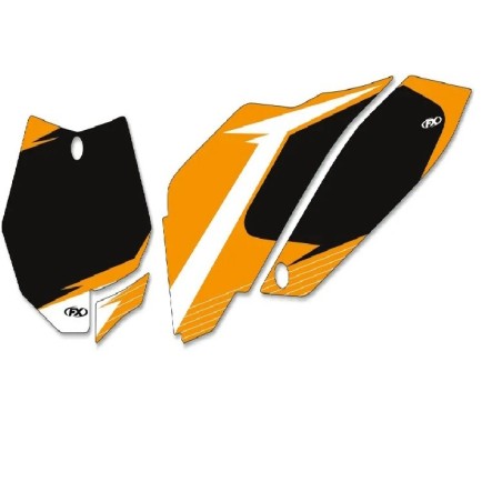 FACTORY EFFEX pre-cut graphic number plate kit for KTM SX, XC from 2011 to 2012