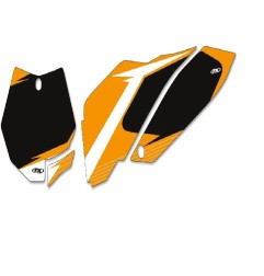 FACTORY EFFEX pre-cut graphic number plate kit for KTM EXC 250 from 2008 to 2013