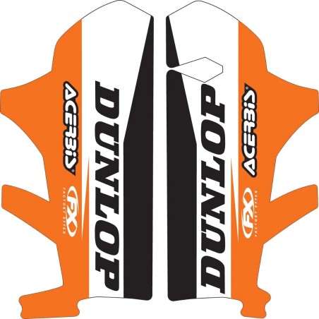Pegatinas protectoras de horquilla inferior FACTORY EFFEX para KTM EXC, SX, XC de 2008 a 2014