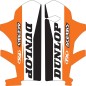 Adhesivos FACTORY EFFEX protectores inferiores de horquilla para KTM EXC, SX, XC de 2008 a 2014