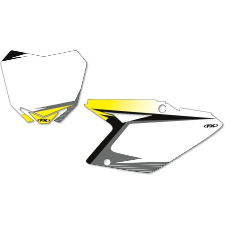 FACTORY EFFEX pre-cut graphic number plate kit for SUZUKI RM-Z 250 from 2010 to 2017