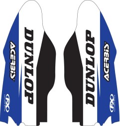FACTORY EFFEX lower fork guard stickers for YAMAHA YZ 125, YZ 250, YZ 450 from 2005 to 2007