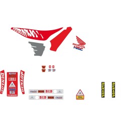 Kit déco TECNOSEL pour HONDA CR 125, CR 250 de 1990 à 1992