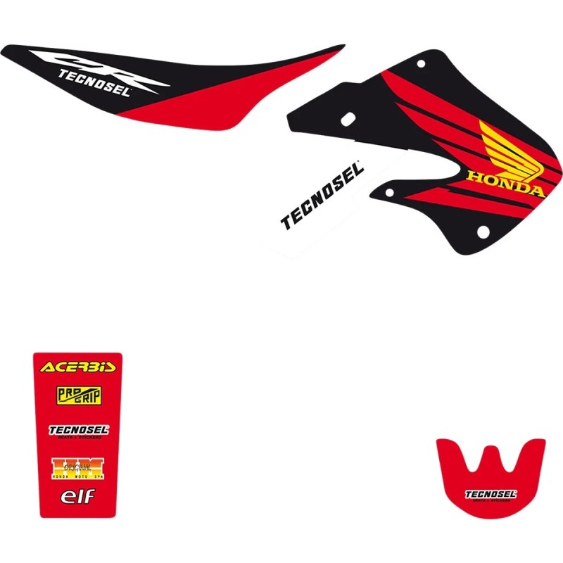 Kit déco TECNOSEL pour HONDA CR 125, CR 250 de 1997 à 1999