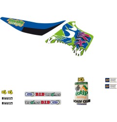 Kit déco TECNOSEL pour KAWASAKI KX 125, KX 250 de 1992 à 1993