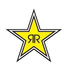 Die-cut sticker Rockstar 1ft FACTORY EFFEX for Motocross