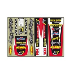 Kits de logos autocollants BLACKBIRD RACING pour Motocross