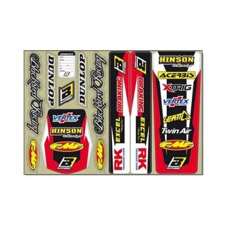 Kits de logos autocollants BLACKBIRD RACING pour Motocross