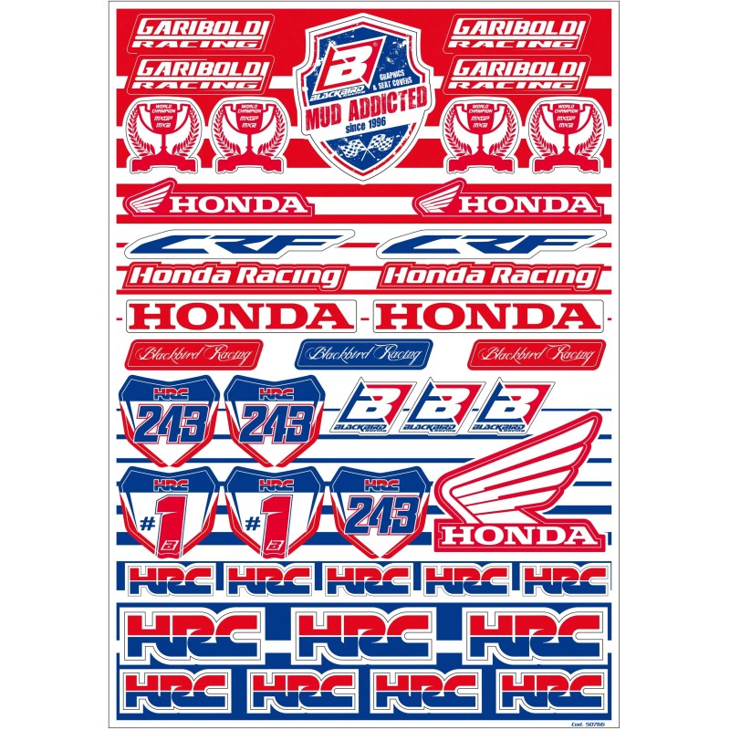 Kits de logos autocollants BLACKBIRD RACING pour Motocross