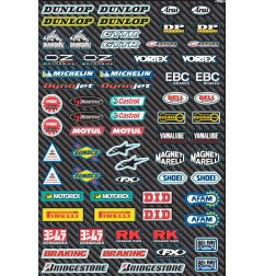 FACTORY EFFEX Motocross sponsor/logo sticker sheet