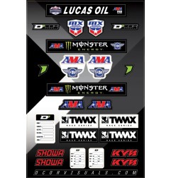 Planche de décalcomanies D'COR VISUALS pour Motocross