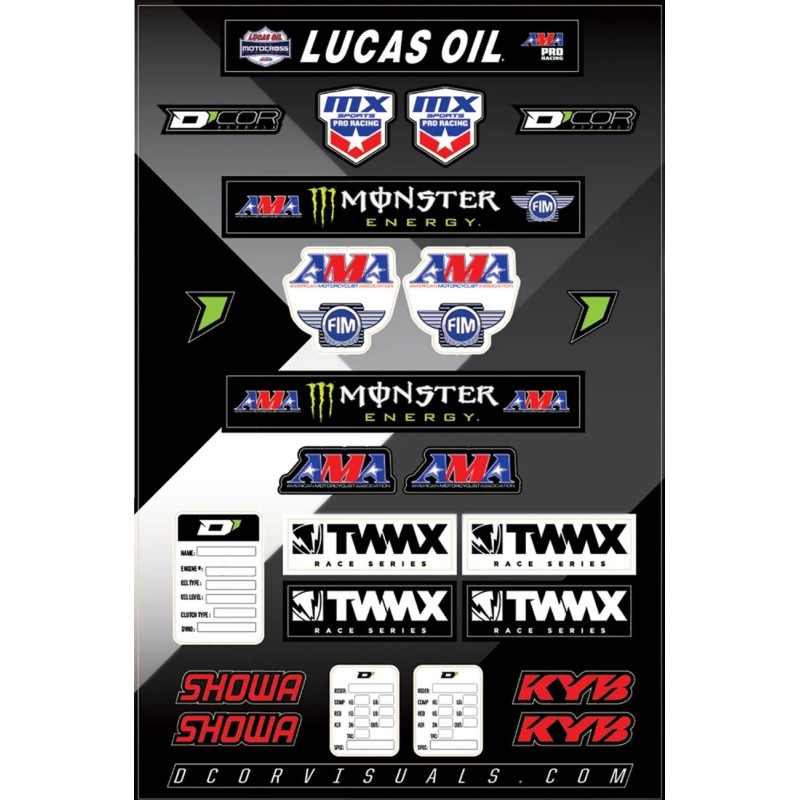 D'COR VISUALS decal sheet for Motocross