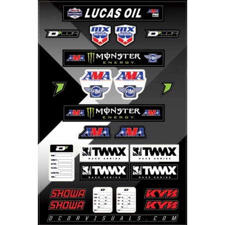 D'COR VISUALS decal sheet for Motocross