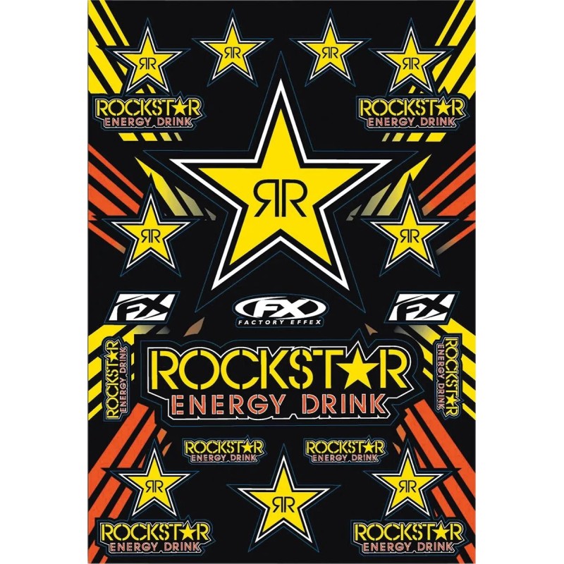 Planche de décalcomanies Rockstar FACTORY EFFEX pour Motocross