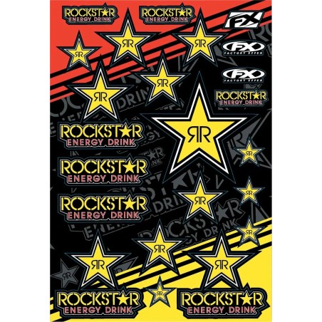 Planche de décalcomanies Rockstar FACTORY EFFEX pour Motocross