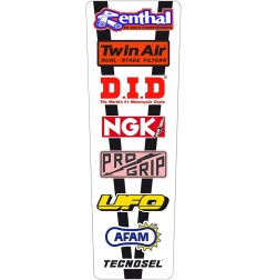 TECNOSEL Motocross rear mudguard in vintage design