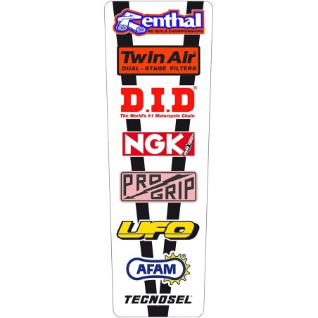 TECNOSEL Motocross rear mudguard in vintage design