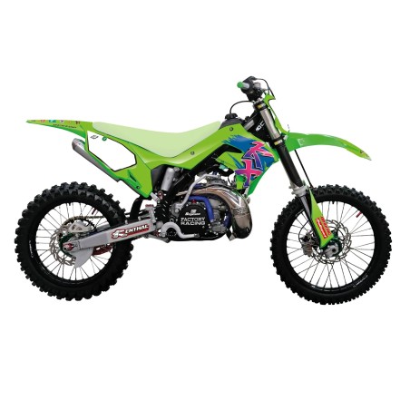 BLACKBIRD RACING retro deco kit para KAWASAKI KX 125, KX 250 de 2003 a 2008