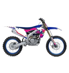 Retro deco kit with seat cover BLACKBIRD RACING for YAMAHA YZ 450 from 2023 to 2025