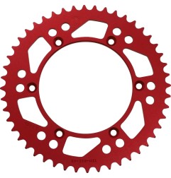 Couronne arrière aluminium MOOSE 48 dents pour BETA, GAS GAS, HUSQVARNA RR, EC, SM, FSE, FSR, MC 1981 à 2017