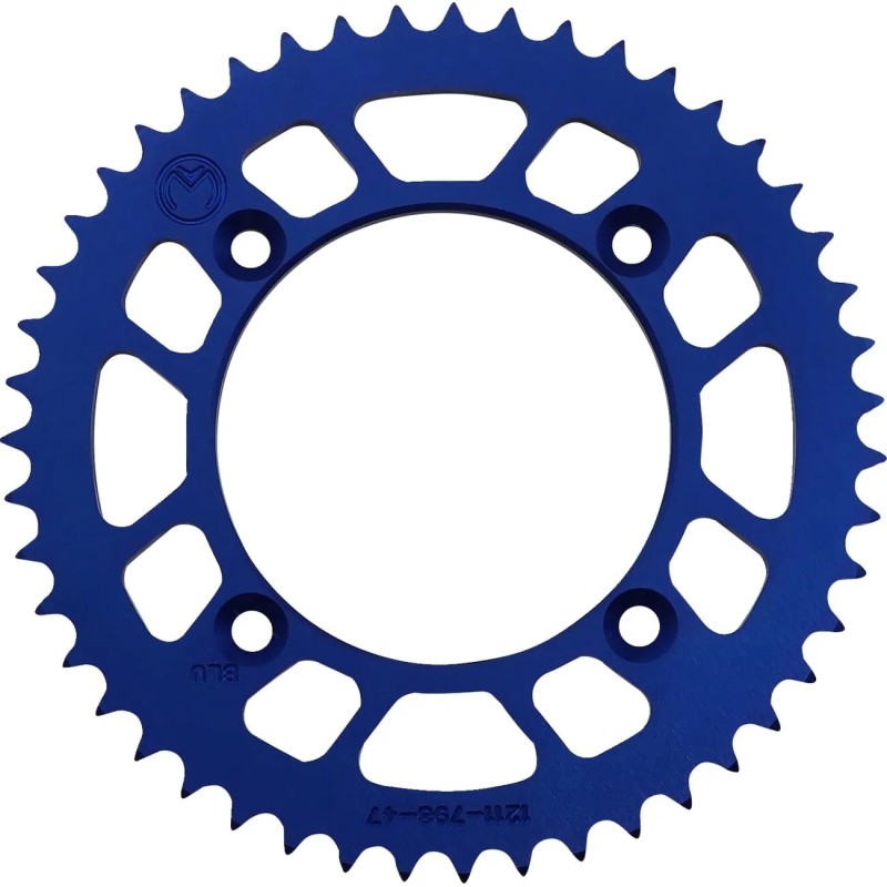 MOOSE OFFROAD aluminum rear sprocket for SUZUKI YAMAHA RM 80, RM 85, YZ 80, YZ 85 from 1982 to 2019