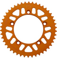 Couronne arrière aluminium MOOSE 46 dents taille 420 pour GAS GAS, HUSQVARNA, KTM MC, TC, SX, XC 1998 à 2023