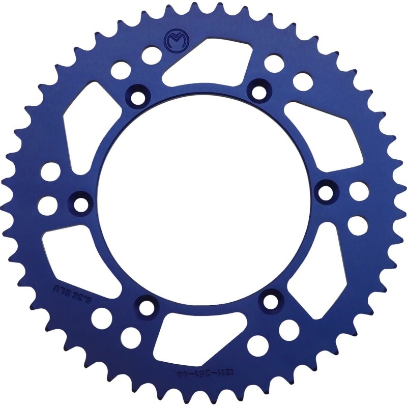 MOOSE OFFROAD aluminium rear sprocket for HONDA, YAMAHA XR, TT-R, WR 250 F, WR 400 F, YZ 250 F from 1979 to 2026