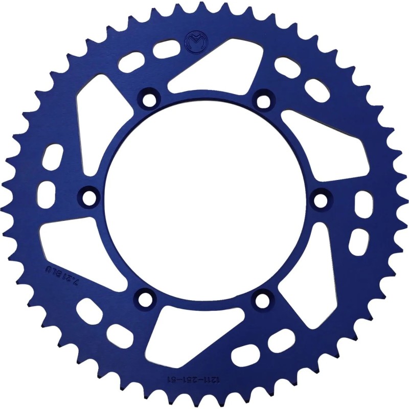 MOOSE OFFROAD aluminium rear sprocket for HONDA, YAMAHA XR, WR 250 F, YZ 250 F, YZ 400 F, YZ 450 F from 1979 to 2026
