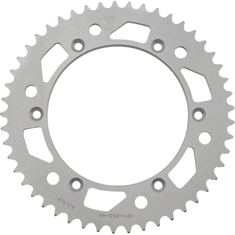 MOOSE OFFROAD aluminium rear sprocket for KREIDLER, YAMAHA MUSTANG 170, DT, IT, YZ 400 F from 1974 to 2006
