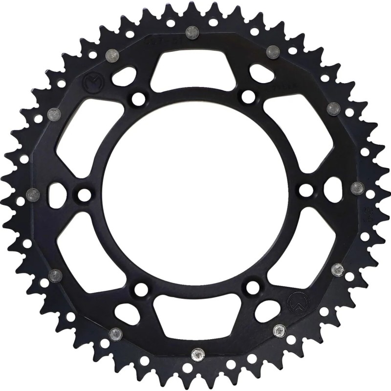 Couronne double MOOSE OFFROAD pour GAS GAS, HUSQVARNA, HUSABERG, KTM, EX F, EC F, MC F, FE E, EXC, EGS de 1989 à 2026