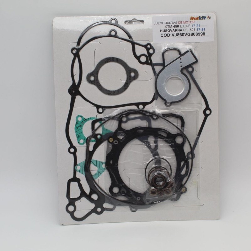 ITALKIT complete engine gasket pack for KTM 500 EXC-F and HUSQVARNA FE 501 from 2017 to 2021