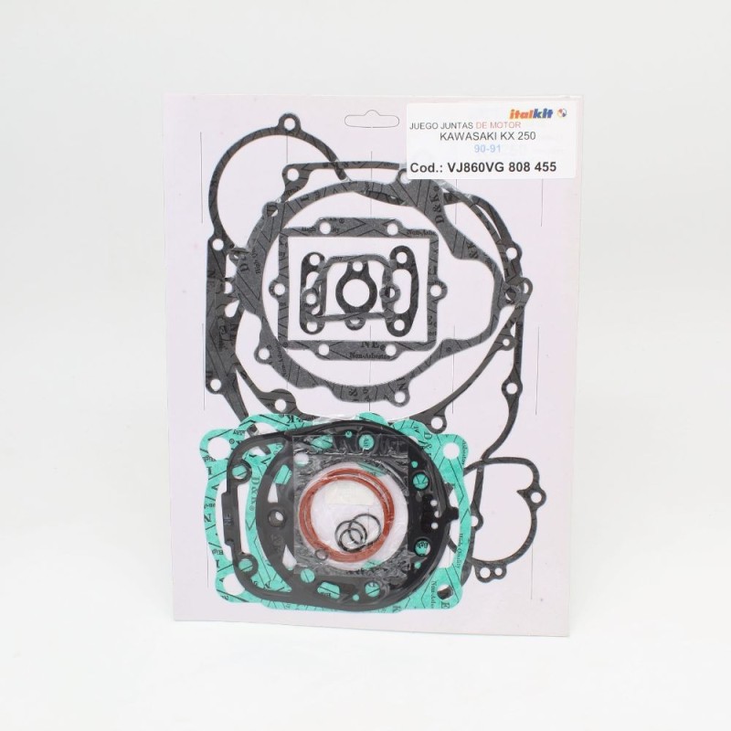 ITALKIT complete engine gasket pack for KAWASAKI KX 250 from 1990 to 1991