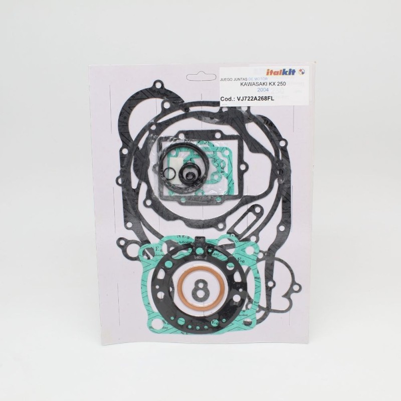 Kit completo de juntas de motor ITALKIT para KAWASAKI KX 250 a partir de 2004
