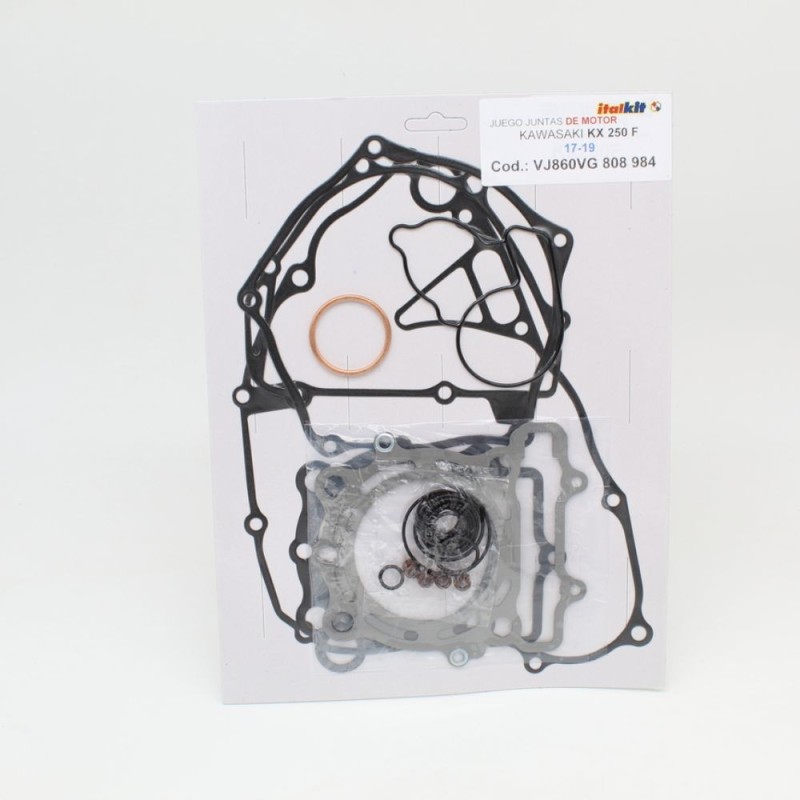 ITALKIT complete engine gasket pack for KAWASAKI KXF 250 from 2017 to 2019