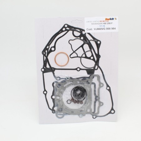ITALKIT complete engine gasket pack for KAWASAKI KXF 250 from 2017 to 2019