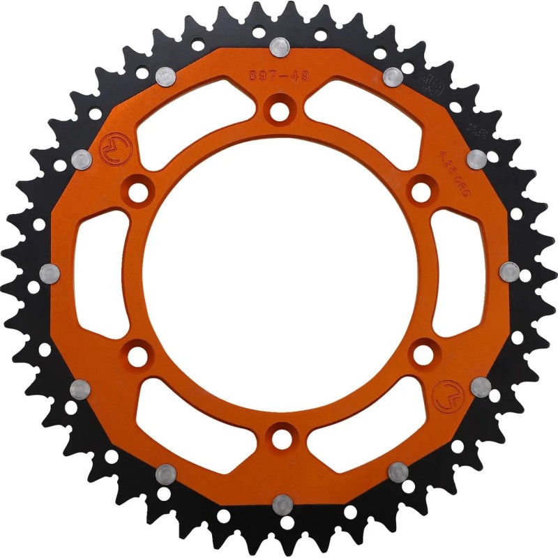 MOOSE OFFROAD doble corona para GAS GAS, HUSQVARNA, HUSABERG, KTM, EX 250 F, EC 250 F, MC 250 F, MC de 1989 a 2023