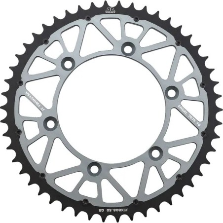Couronne arrière Twinstar JT SPROCKETS 50 dents pour KAWASAKI, SUZUKI KLX 400 SR, DR-Z 400 S 1979 à 2026